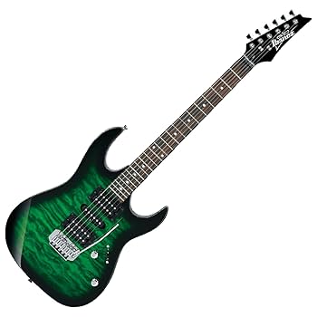 Ibanez GRX70QA ストラト キルテッドメイプル GIOシリーズ Amazon.com: Ibanez GIO Series GRX70QA - Transparent Emerald